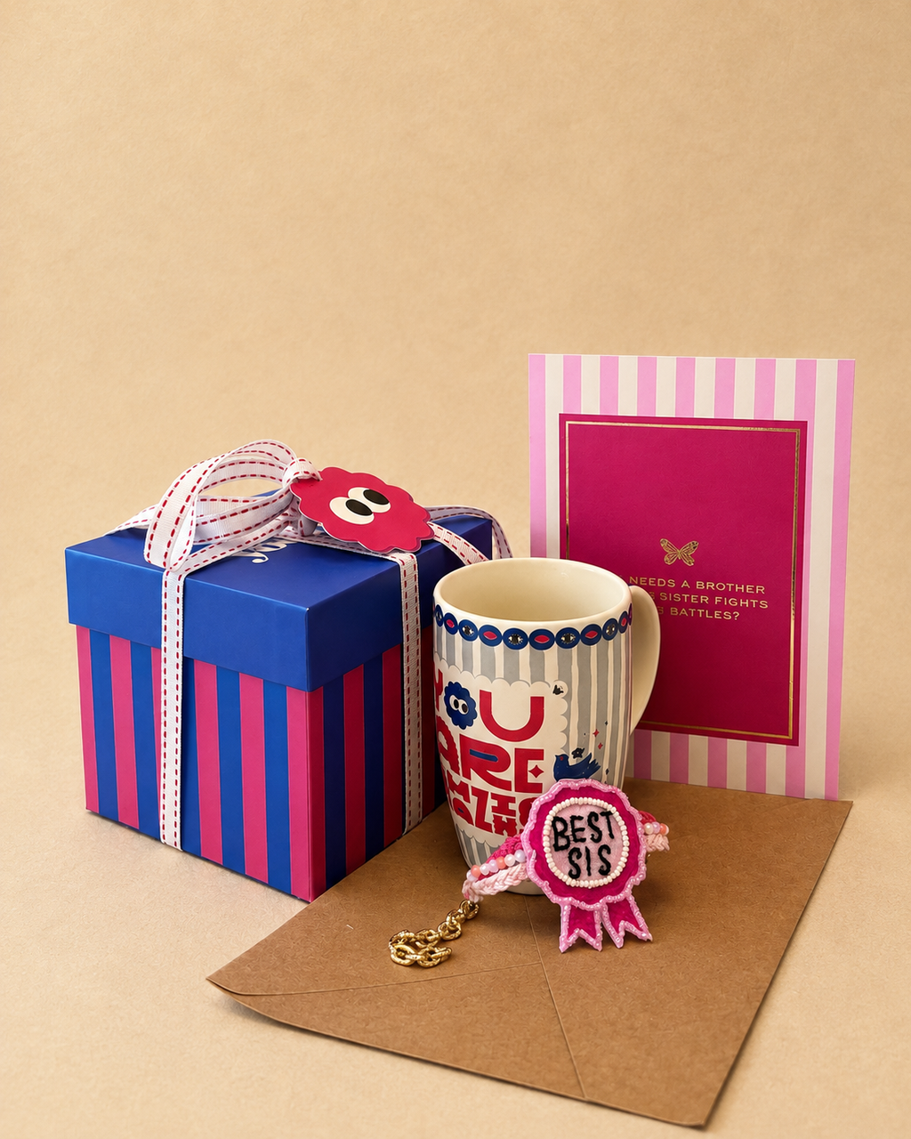 Rakhi Bundle - Rakhi + Card + Mug